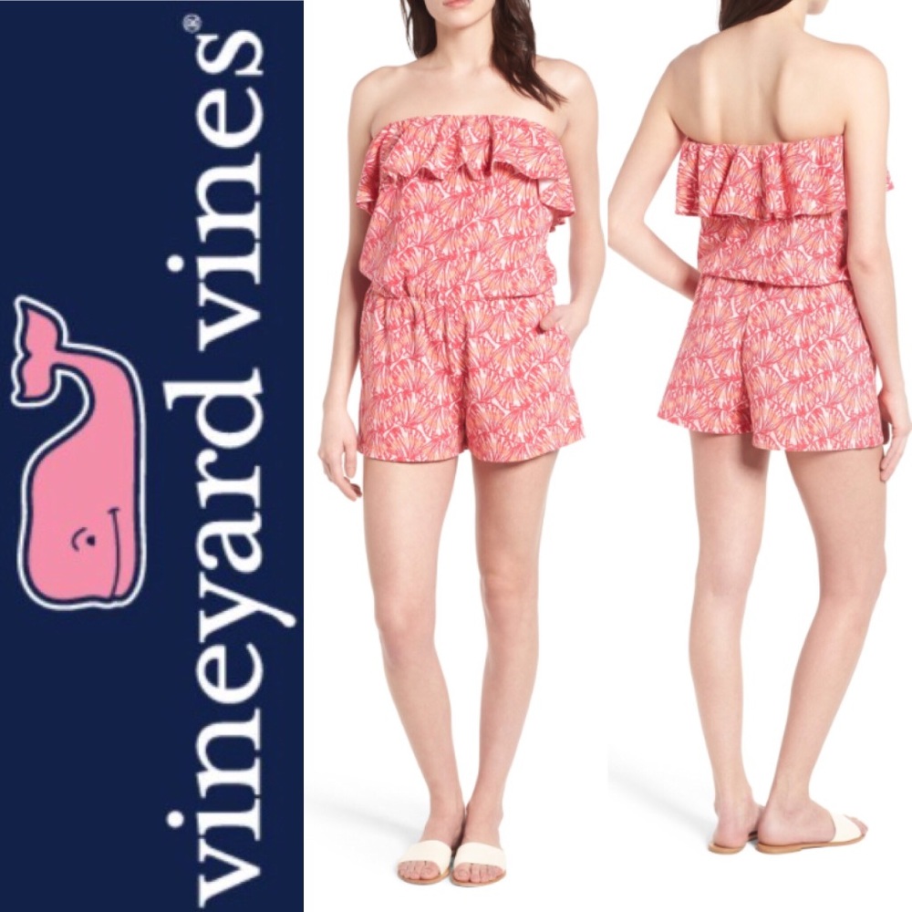 Vineyard vines strapless romper